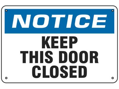 keep-this-door-closed-sign-aluminum-s-19213a-uline