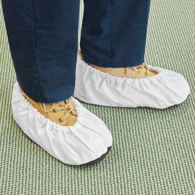 Uline Reusable Shoe Covers - White, Medium S-19249W-M