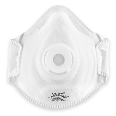 Uline N95 Deluxe Industrial Respirator with Valve S-19253