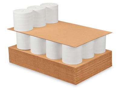 Packing paper, corrugated cardboard rolls, padding