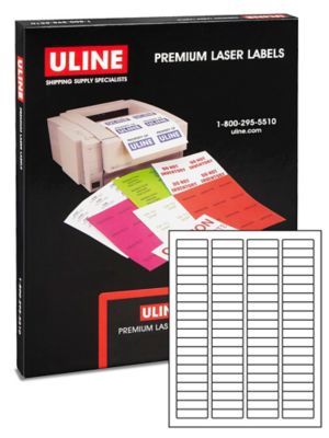 Uline Weather-Resistant Laser Labels - 1 3/4 x 1/2" S-19297-S1