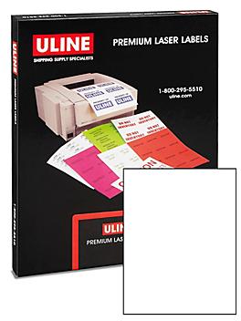 Uline Weather-Resistant Laser Labels - 8 1/2 x 11" S-19300-S1