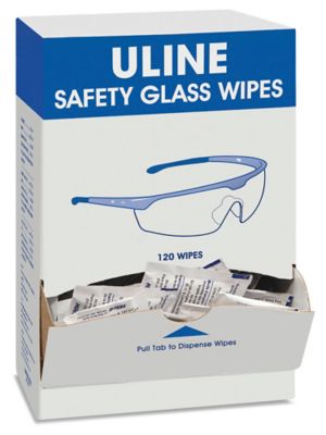Uline Safety Glass Wipes S-19310