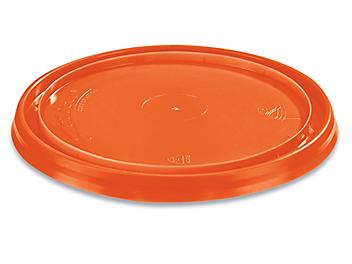 Standard Lid for 1 Quart Plastic Pail - Orange S-19315O