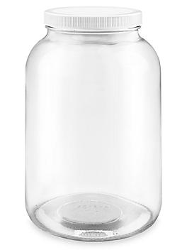 Wide-Mouth Glass Jars - 1 Gallon, 4" Opening