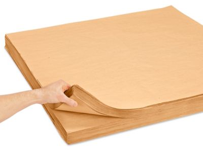 30 lb Kraft Paper Sheets - 36 x 36 - ULINE - Bundle of 535 - S-19319