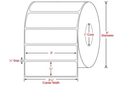 Made in USA Labels - 3/4 x 3/4