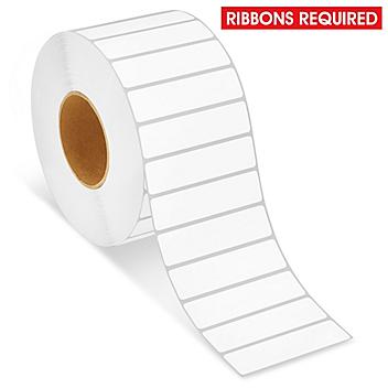Removable Adhesive Industrial Thermal Transfer Labels - 4 x 1", Ribbons Required S-19354