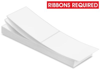 Fanfold Thermal Transfer Labels - 3 x 5", Ribbons Required S-19356