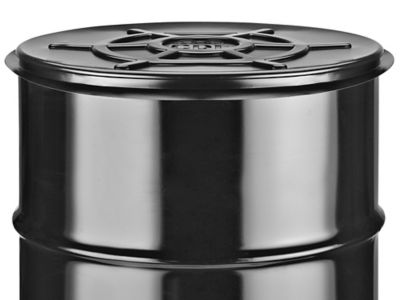 Flexible Drum Cover 55 Gallon, Closed Top, Black S19368BL Uline