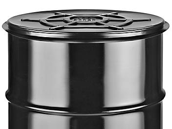 Flexible Drum Cover - 55 Gallon, Closed Top, Black S-19368BL