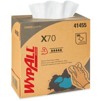 Kimberly-Clark&reg; WypAll&reg; Industrial Plus X70 Wipers - Dispenser Box, 8 x 17" S-19376