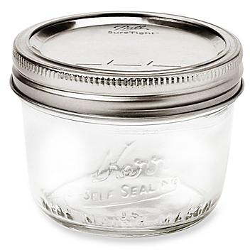 Ball® Wide Mouth Glass Canning Jars Skid Lot - 8 oz S-19401S