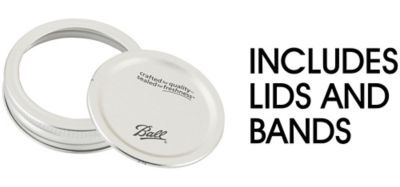 Includes Lids and Bands