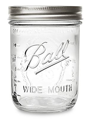 Ball Wide Mouth Mason Jars (16 oz, Pint) - 12/Case
