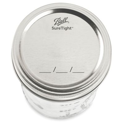 Ball® Wide Mouth Glass Canning Jars - 8 oz S-19401 - Uline