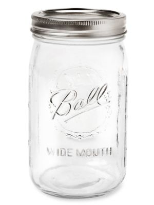 Ball&reg; Wide Mouth Glass Canning Jars Skid Lot - 32 oz S-19403S