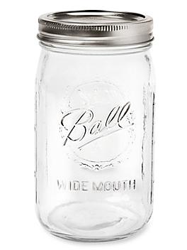 Ball&reg; Wide Mouth Glass Canning Jars Skid Lot - 32 oz S-19403S