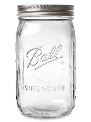 Mouth 32 oz (Quart) mason Jars with Lids and Bands (24-Pack