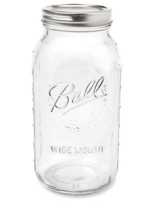 Ball® Wide Mouth Half Gallon Jar with Wooden Lid, 64 oz - Baker's