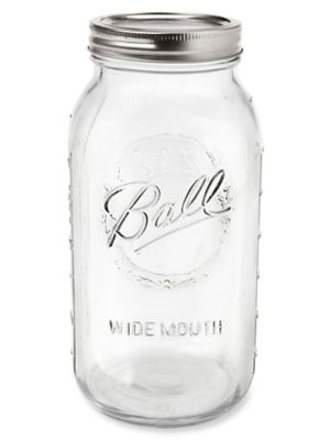 Ball® Wide Mouth Glass Canning Jars - 16 oz