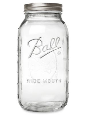 Ball® Wide Mouth Glass Canning Jars - 64 oz S-19404 - Uline