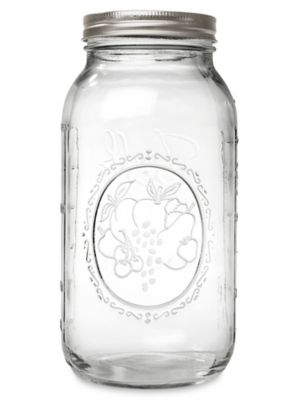Ball® Wide Mouth Glass Canning Jars - 64 oz S-19404 - ULINE