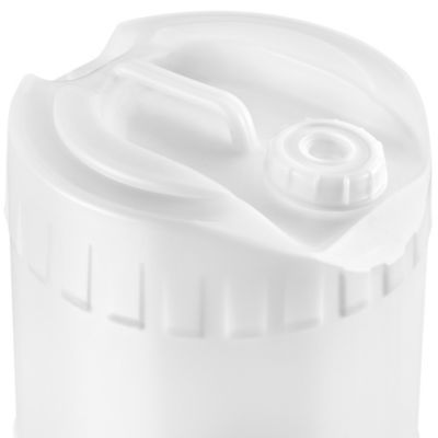 Closed Head Poly Pail - 5 Gallon, Natural S-19413 - ULINE