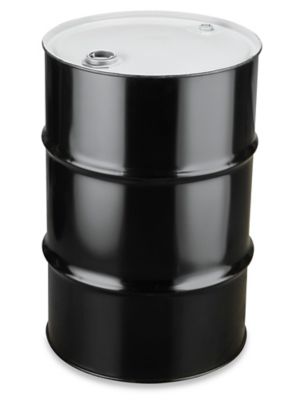Plastic Drum - 30 Gallon, Closed Top, Natural S-17008 - Uline