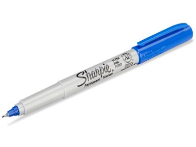 Sharpie Fine Rotulador permanente de punta fina con ancho de línea de 0,9  mm azul - Rotuladores permanentes Kalamazoo