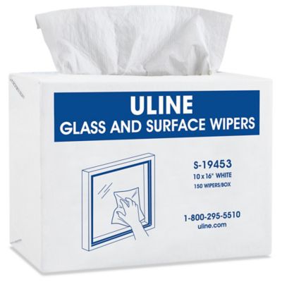 Uvex Safety Glass Wipes - ULINE - Box of 100 - S-22225