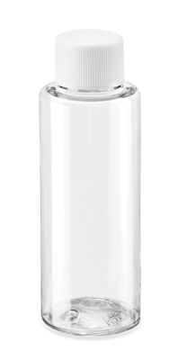 Clear Cylinder Bottles - 2 oz, Standard Cap
