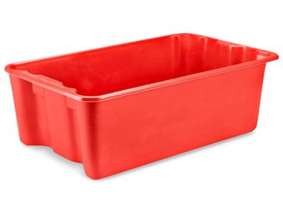 Heavy-Duty Stack and Nest Containers - 24 x 15 x 8, Red S-19473R - Uline