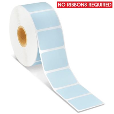 Desktop Direct Thermal Labels - Blue, 1 1/2 x 1" S-19476BLU