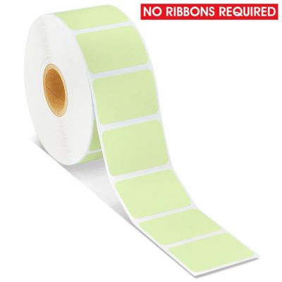 Desktop Direct Thermal Labels - Green, 1 1/2 x 1" S-19476G
