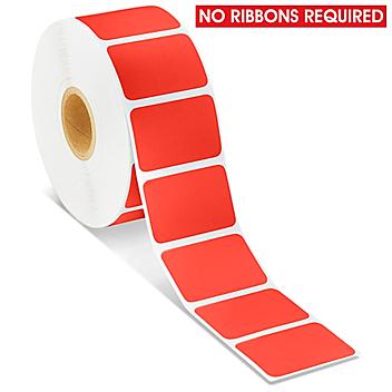 Desktop Direct Thermal Labels - Red, 1 1/2 x 1" S-19476R