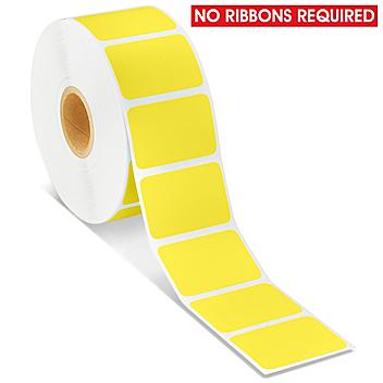 Desktop Direct Thermal Labels - Yellow, 1 1/2 x 1" S-19476Y