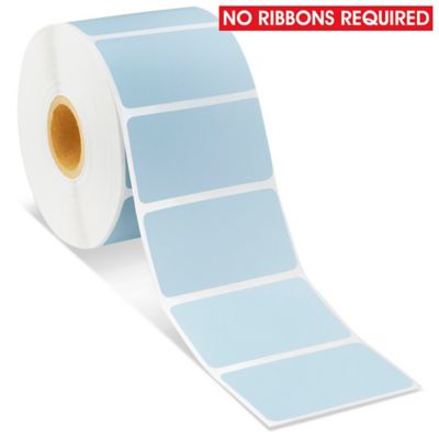 Desktop Direct Thermal Labels - Blue, 2 1/4 x 1 1/4" S-19477BLU