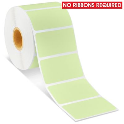 Desktop Direct Thermal Labels - Green, 2 1/4 x 1 1/4" S-19477G