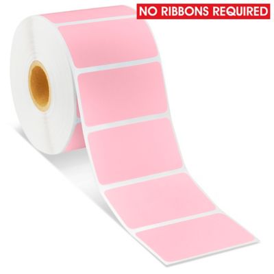 Desktop Direct Thermal Labels - Pink, 2 1/4 x 1 1/4" S-19477P