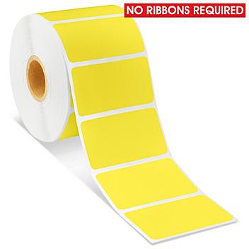 Desktop Direct Thermal Labels - Yellow, 2 1/4 x 1 1/4" S-19477Y