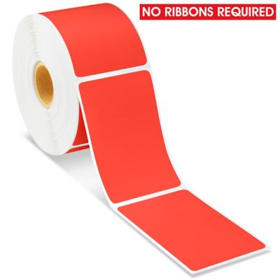 Desktop Direct Thermal Labels - Red, 2 x 3" S-19478R