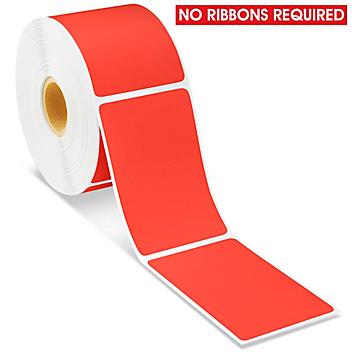 Desktop Direct Thermal Labels - Red, 2 x 3" S-19478R