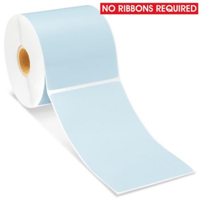 Desktop Direct Thermal Labels - Blue, 3 x 5" S-19479BLU