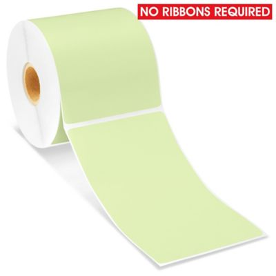 Desktop Direct Thermal Labels - Green, 3 x 5" S-19479G