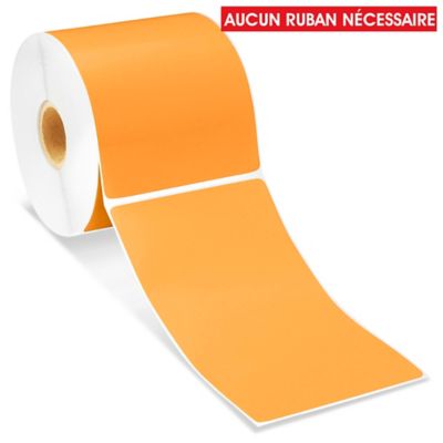 Desktop Direct Thermal Labels - Orange, 3 x 5" S-19479O