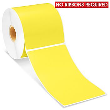 Desktop Direct Thermal Labels - Yellow, 3 x 5" S-19479Y