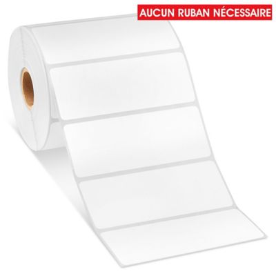 Removable Adhesive Desktop Direct Thermal Labels - 4 x 1 1/2" S-19484