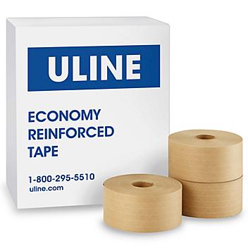 Uline Economy Reinforced Kraft Tape - 3" x 450' S-1948