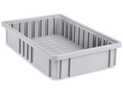 Divider Box 15 x 9 x 3", Gray S19495GR Uline